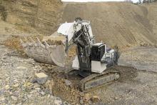 Liebherr R 9150 mining excavator