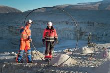 Brønnøy Kalk’s team at Akselberg limestone quarry 