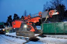 Christer Brinkholm with his Dino DC400Ri surface drill rig