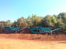 Powerscreen Premiertrak 400 and 1000 Maxtrak crushers