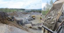 Metso Lokotracks and Caterpillar 345DL excavator