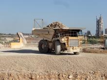 rigid dump truck at Balcones Quarry