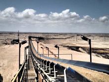 fixed conveyor section in Orangemund, Namibia