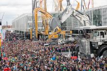 A packed bauma 2016 showground