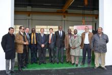 Guests at the opening of the school training centre 