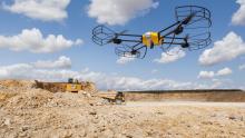 drone technology in the UK quarrying sector