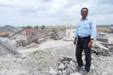 Srihari Raja, at the crushing plant 