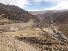 Tibet Julong Copper mine site in Qulong