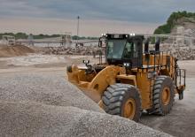 Cat 990K Aggregate Handler moves    crushed stone.jpg