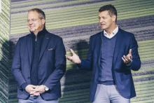 From left Martin Lundstedt, President and CEO of the Volvo Group, and Melker Jernberg, President of Volvo CE.jpg