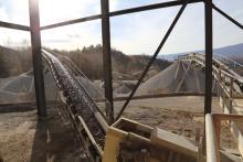 Famy Lancrans moraine gravel quarry in east-central France.JPG