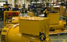 Caterpillar generator sets in production