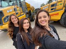  Hollie, Jade and Ruby Finnegan have set up FinniGroup plant hire