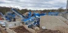  The wash plant includes a R4500 primary scalping screen and an AggMax modular logwasher