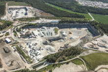 The huge Vällsta quarry, north of Stockholm, is operated by Skanska