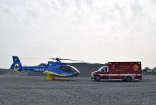 US Aggregates  emergency action drill Ozinga Monon Fire Department Monticello Fire Department