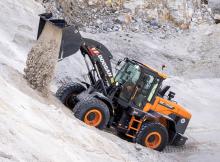 The new Doosan DL250-7 wheeled loader