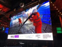 The creators claim Concretene - here being poured at Manchester’s Mayfield regeneration scheme - can cut the amount of concrete required in construction projects by up to 30%