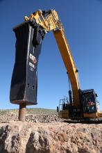  The H215 S hammer is designed for use on Cat's 374 and 395 excavators