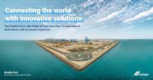 The deep-water Khalifa Port is the first semi-automated container port in the GCC region