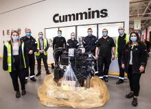 Cummins has set a production milestone at its plant in Darlington in the UK 