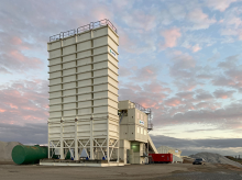 The Lintec CCP3000D containerised plant was chosen for its high concrete output of 240m3/h