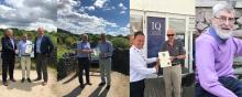 Receiving their IQ Honorary Fellowships (left to right): Paul Meadows, Paul Joel, Rob Farnsfield, and Ian Thomas (image credit Steve Adam)