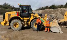 One of L&S Waste Management's new Cat machines, a 962M wheeled loader