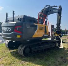 The Estering event showcased Volvo's 23-tonne EC230 electric excavator