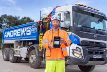 Andrews Tipper Hire, a supplier of tipper haulage and aggregate deliveries, is using Podfather's logistics software to manage the transport of materials to and from Junction 10 on the M25. Pic: Podfather