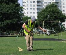 Small cores of soil were collected across 25 different cities from open areas such as parks and gardens. Pic: BGS UKRI