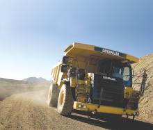 Caterpillar F-Series off-highway rigid dump truck