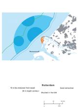 Map of construction of Maasvlakte 