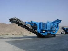 Terex jaw crusher at work