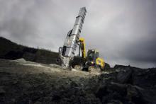 silencing system fitted to a drill rig