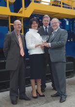 Fintec holding award from Queen's Award Enterprise