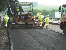 Tarmac laying asphalt around europe 