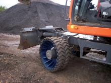 Quarry machinery at work