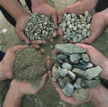 Handfulls of aggregates