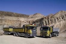 New Volvo FM480 gravel truck with Allison transmission