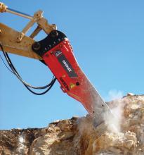 Promove Hydraulic breaker in action