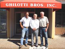 Mike Ghilotti, Mario Ghilotti and Paul Campbell (left), Ghilotti Bros. Inc