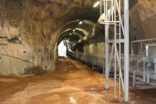 Tunnel leading to underground quarry