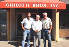 Mike Ghilotti, Mario Ghilotti and Paul Campbell (left), Ghilotti Bros. Inc