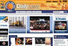 Screenshot of Conexpo Daily News website