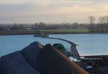 Dredging in a Dutch river