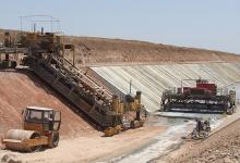 Construction of irrigation canal in Turkey