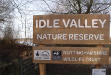 Idle Valley Nature Reserve sign