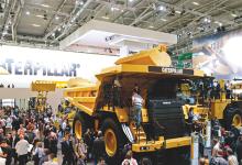 Bauma exhibition caterpillar 