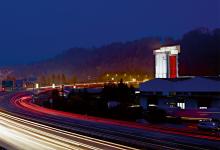 holcim plant at night